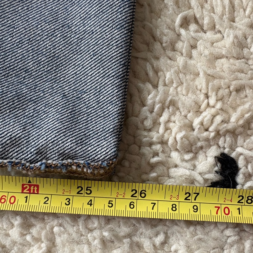 Madewell Low Slung Straight Denim Jeans with Cuff - Picture 4 of 7